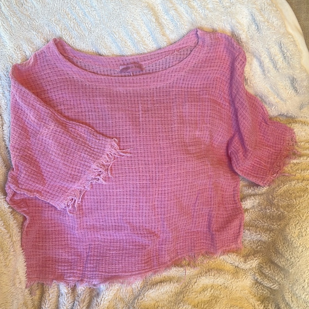 Made in Italy pink shirt